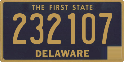 DE license plate 232107