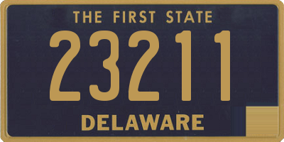 DE license plate 23211