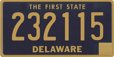 DE license plate 232115