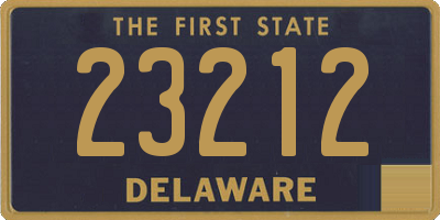 DE license plate 23212