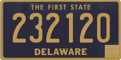 DE license plate 232120