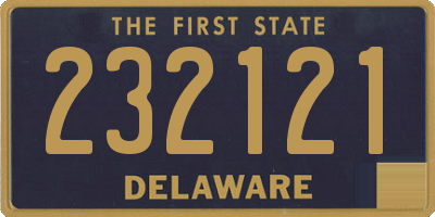DE license plate 232121