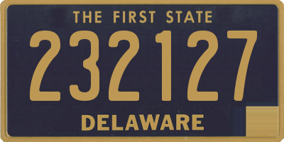 DE license plate 232127