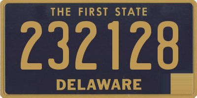 DE license plate 232128