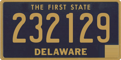 DE license plate 232129