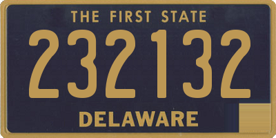 DE license plate 232132