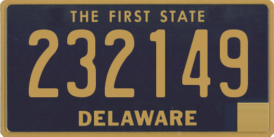 DE license plate 232149