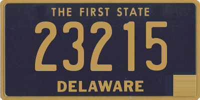 DE license plate 23215