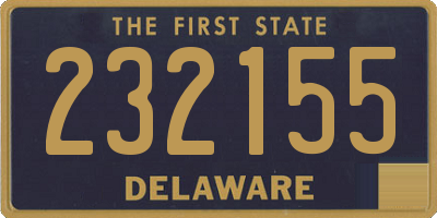 DE license plate 232155