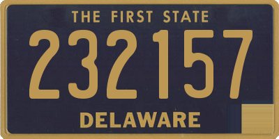 DE license plate 232157