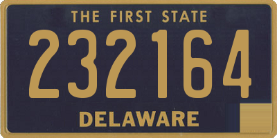 DE license plate 232164