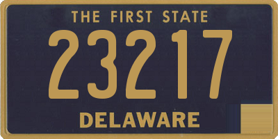 DE license plate 23217