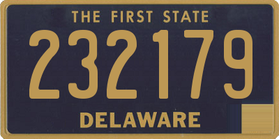 DE license plate 232179