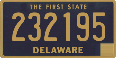 DE license plate 232195