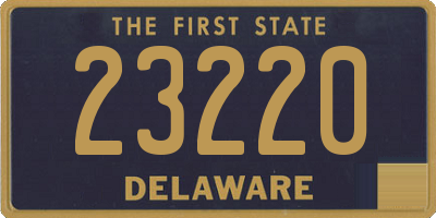 DE license plate 23220