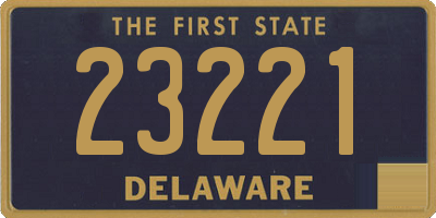 DE license plate 23221