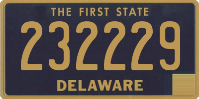 DE license plate 232229