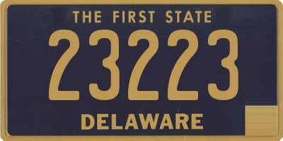 DE license plate 23223