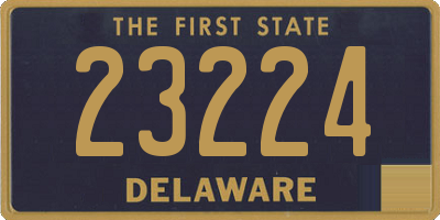 DE license plate 23224