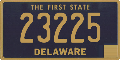 DE license plate 23225