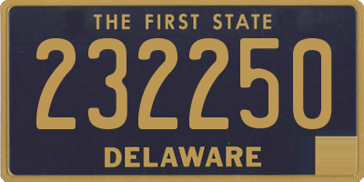 DE license plate 232250