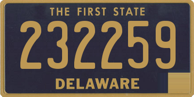 DE license plate 232259
