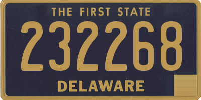 DE license plate 232268