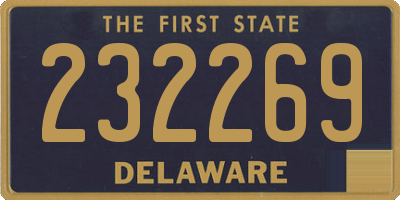 DE license plate 232269