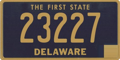 DE license plate 23227