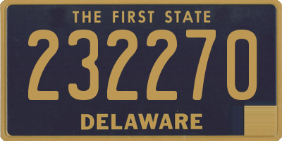 DE license plate 232270