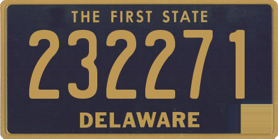 DE license plate 232271