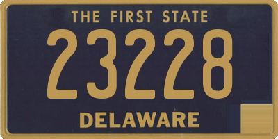 DE license plate 23228