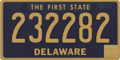 DE license plate 232282