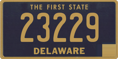 DE license plate 23229