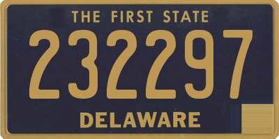 DE license plate 232297