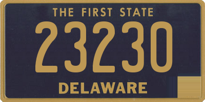 DE license plate 23230