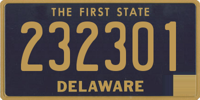 DE license plate 232301