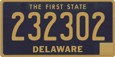 DE license plate 232302