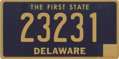 DE license plate 23231