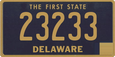 DE license plate 23233