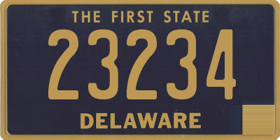 DE license plate 23234