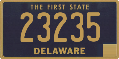 DE license plate 23235