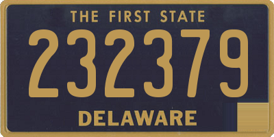 DE license plate 232379