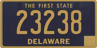 DE license plate 23238