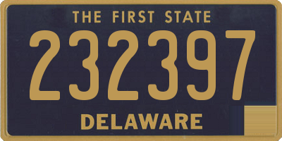 DE license plate 232397
