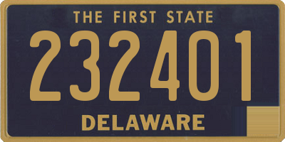 DE license plate 232401