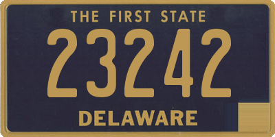 DE license plate 23242