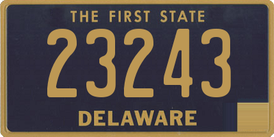 DE license plate 23243