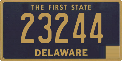 DE license plate 23244