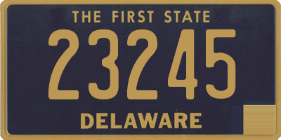 DE license plate 23245